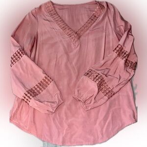 EUC WOMENS PINK BLOUSE